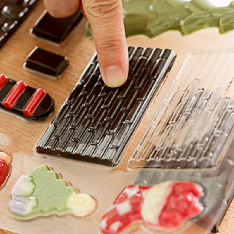 JO LIFE Рождественский Шоколад дом форма DIY пластиковый торт форма для десерта Творческий Пряничный дом инструмент для украшения торта