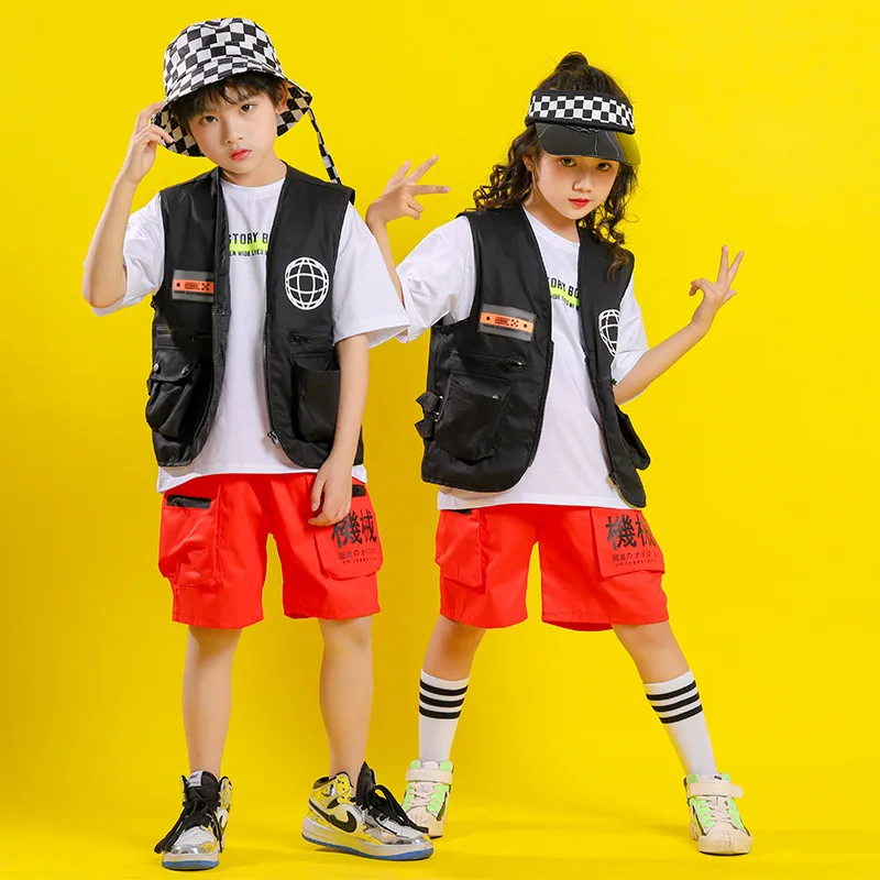 

26 Children Hip Hop Clothes Kids Dancing Costume for Girls Boys Jazz Dance Ballroom Competition Concert Stage Outfit Streetwear