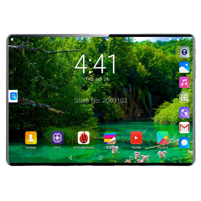 Новый 2.5D двойной закаленное стекло 4G LTE 10 дюймов планшетный ПК ядер 8 ГБ + 128 rom ips