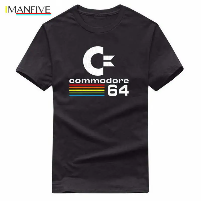 

2019 Summer Commodore 64 T Shirts C64 SID Amiga Retro 8-bit Ultra Cool Design Vinyl T-shirt Mens Clothing With Short Sleeve