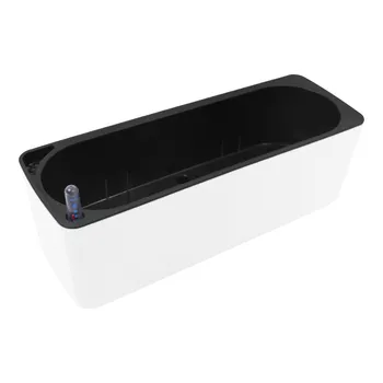 

Northern European Simple Rectangular Lazy Self-absorbent Plants Home Bonsai Grow Creative Plastic Flowerpot Vegetable With Gauge