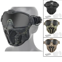 Tactical Full Face Mask Goggles with Anti-fog Fan Shooting Airsoft Hunting Protective Mask for Cs Military Army Paintball Combat