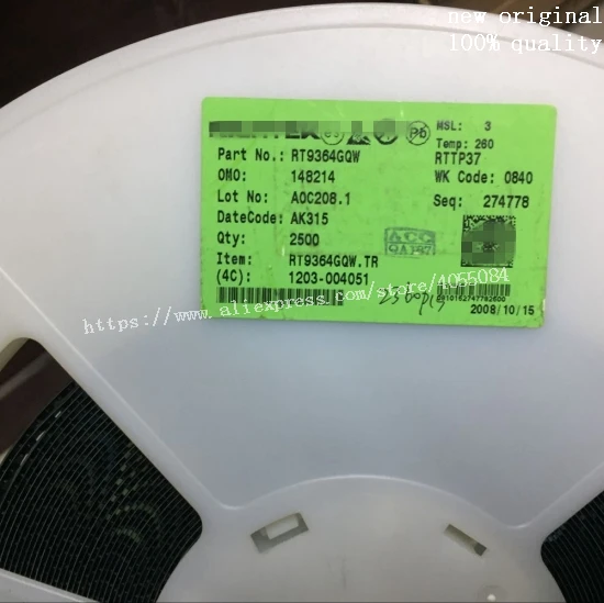 

5PCS RT9364GQW RT9364G RT9364 AA=AK Brand new and original chip IC