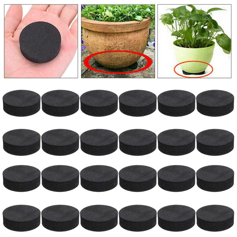 24pcs Flower Pot Feet Risers Invisible Plant Pots Risers Pad Indoor Outdoor Flower Pot Feet