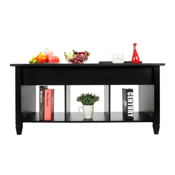 

Lift Up Coffee Table Lifting Frame Mechanism Modern Furniture Hidden Compartment And Lift Tabletop Black 1pc