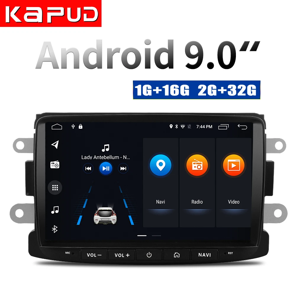Капуд Android 9 0 Автомобильный gps навигатор Радио мультимедийный плеер Dvd для Reno Dacia