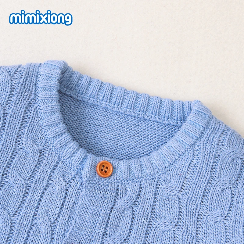 Baby Rompers Knitted Clothes Solid Newborn Toddler Kids Girls Jumpsuits Long Sleeves Infant Boys Overalls Children Outfits 0-24M