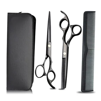 

High Quality Hairdressing Scissor Set Stainless Steel Salon Hairdressing Shears Flat Teeth Blades Cutting Thinning Styling Tool