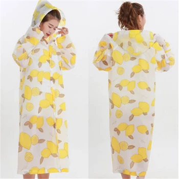 

Green Yellow 2 Colors Raincoat Women/Men Rain Coat Light Weight Rainwear Impermeable Plastic Rain Gear Poncho