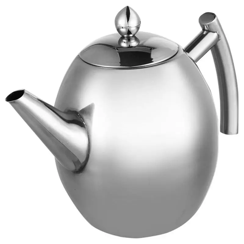 

ELEG-1L Durable Stainless Steel Teapot Coffee Pot Kettle With Filter Large Capacity Puer Tea Bag Green Oolong Tea Tieguanyin Cha
