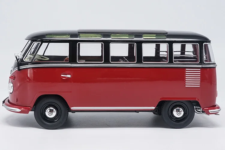 Винтажный 1:18 Масштаб Volkswagen KK Transporter T1 туристический автобус 1962 автомобиль литая