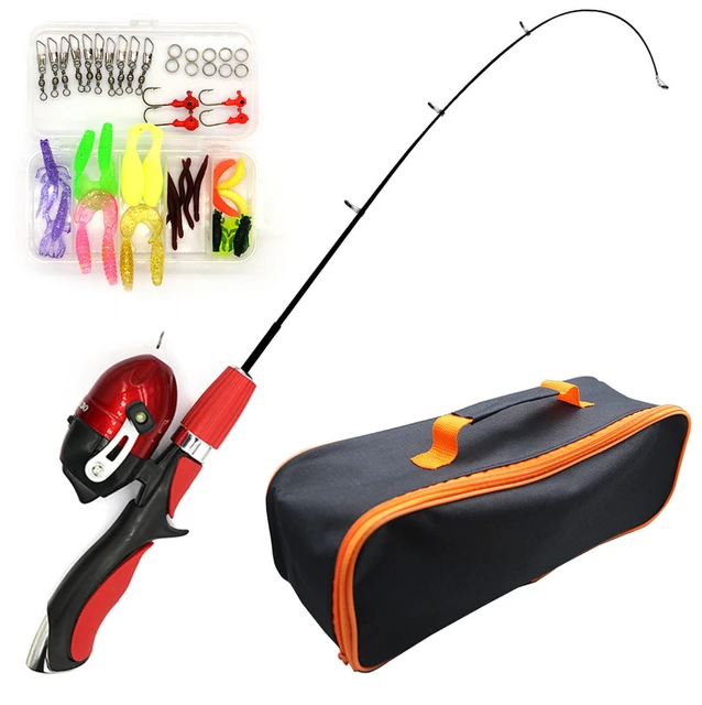 Portable Lightweight Comfortable Grip Fishing Rod Kit Family