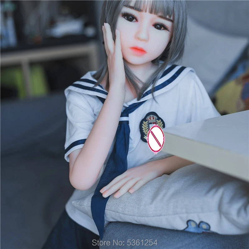 128CM Full Body Size Real Solid Silicone Sex Doll With Metal Skeleton Small Breast Pussy Anus Oral Love Toy