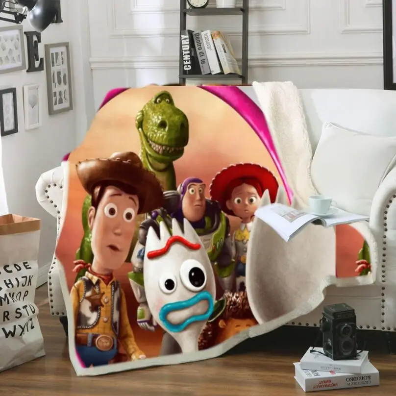 11 Новая игрушка история 3D печатных шерпа одеяло диване пододеяльник путешествия постельные принадлежности Outlet бархат плюшевый плед Флисовое одеяло покрывало - Цвет: 11