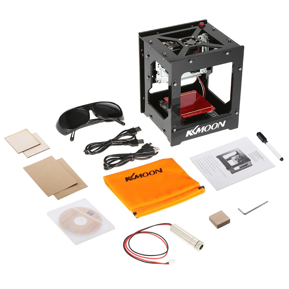 

New 1000mW Mini USB Laser Engraver DIY Print Engraving Machine DK-8-KZ Off-line Operation + 1000mW 405nm Violet Light Laser Head