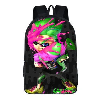 

2020 Cartoon Boy's Mochila Splatoon 2 Student's School Backpack High Quality Durable Girl's School Bag Satchel Large Daypack New