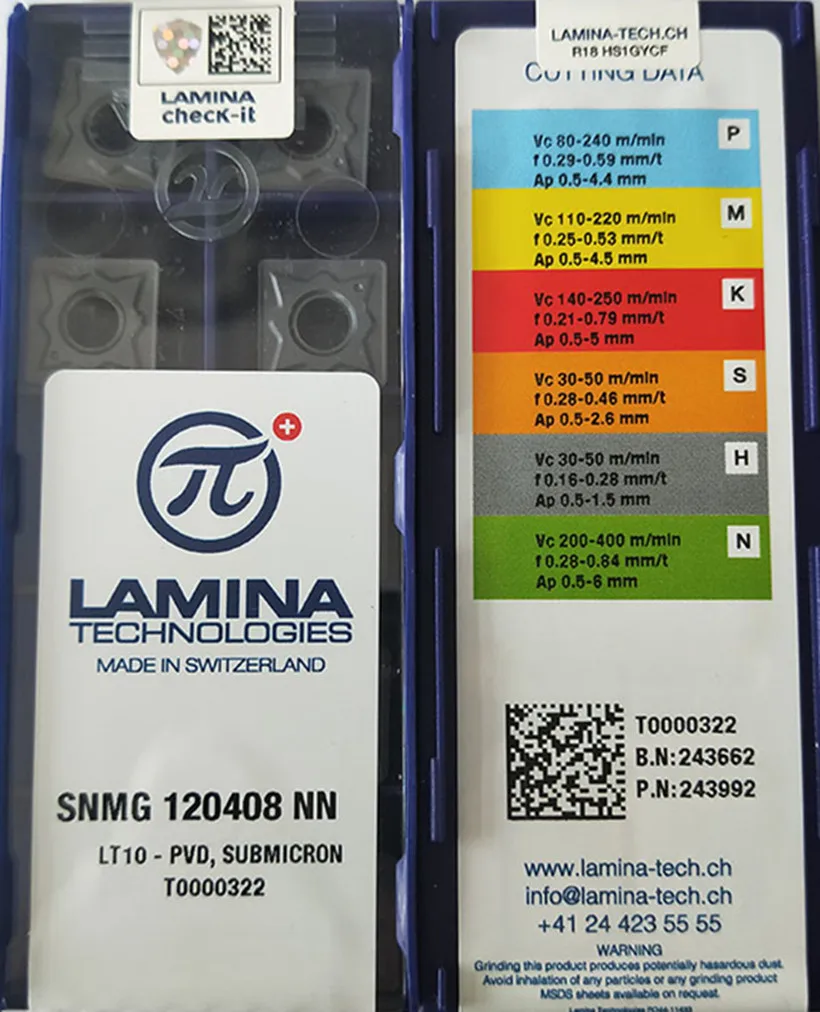 CCMT120404 CCMT120408 NN LT10 100% оригинальная твердосплавная вставка Lamina обработка: