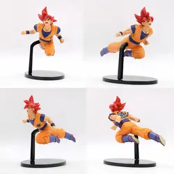 Dragon Ball Super Red Hair Ver. Goku Битва Супер Saiyan Бог Сон Гоку фигурка Коллекционная модель игрушки