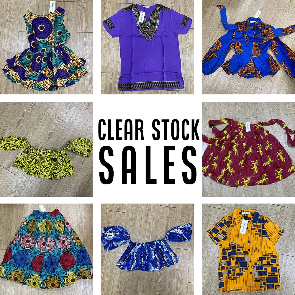 New African Women's Dress National Characteristics Batik Printed Polyester Half Skirt Short Dress Dress