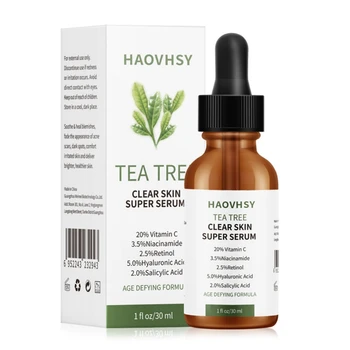 

30ml Natural Tea Tree Face Serum Anti-acne Moisturizing Oil-Control Smooth Scars Acne Marks Face Serum 30ml