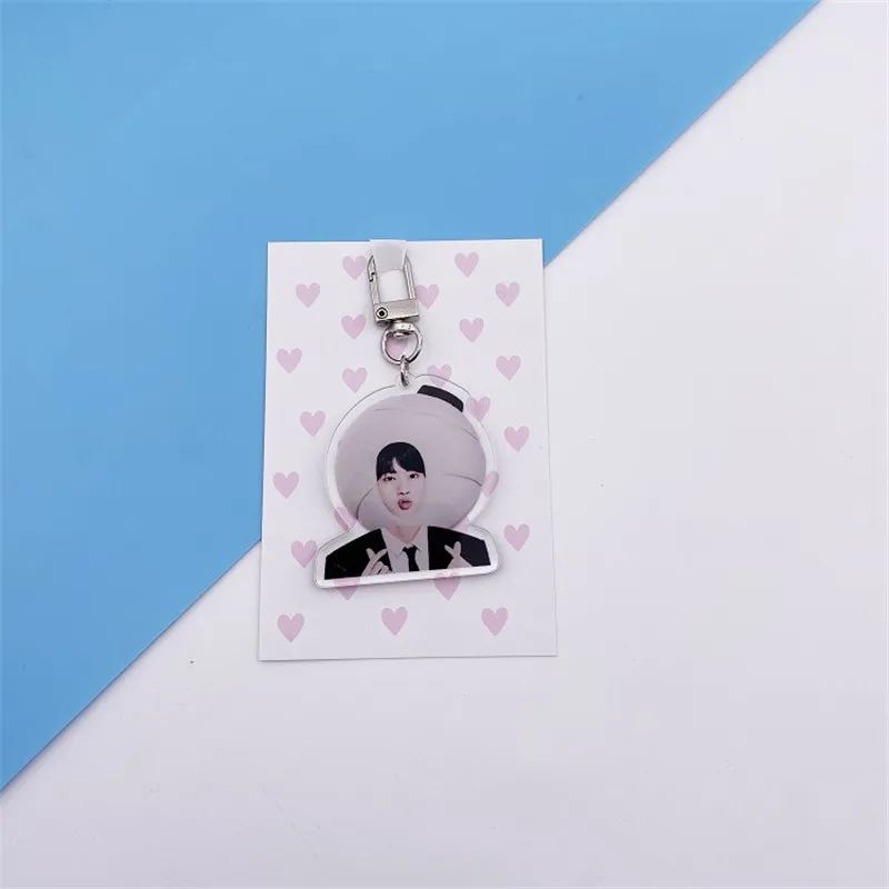 Kpop Bangtan мальчики карта душа Persona Мальчики с Luv крови пот слезы фото брелок милый брелок JIMIN JIN SUGA JUNG KOOK - Цвет: JIN