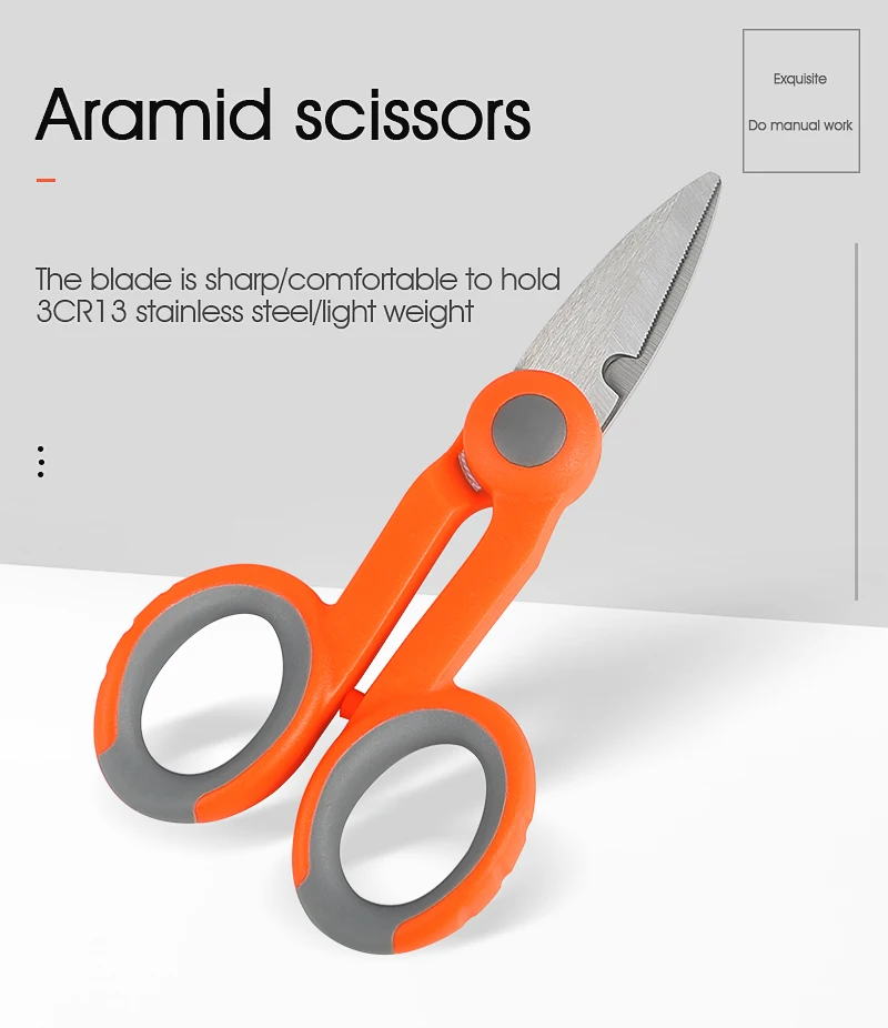 Fiber Optic Tool Aramid Scissors Fibre Stripping Scissors Optical Fiber Hand Too