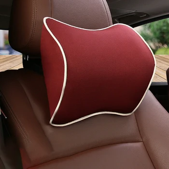 

LEEPEE Seat Cushion Auto Neck Rest Universal Interior Accessories Car Pillow Neck Headrest Space Memory Foam Fabric