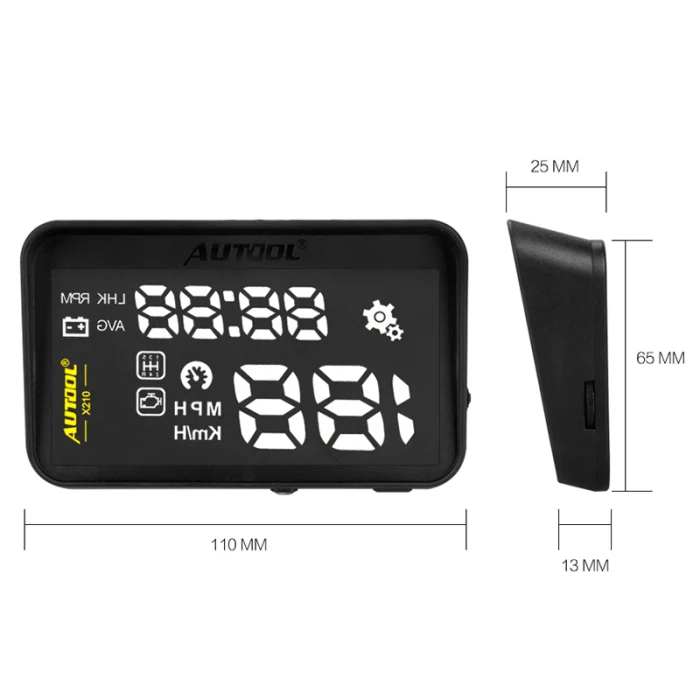 X210 Авто HUD Автомобильный дисплей расход топлива проекция автомобиля Автомобильный OBD2 Спидометр NJ88