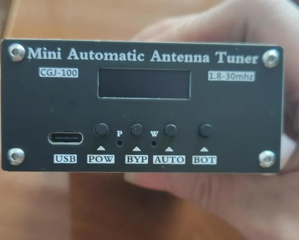 Automatischer Antennentuner ATU-100 - 1,8-55MHz Mit OLED Display, Typ-C & 1350mAh Akku