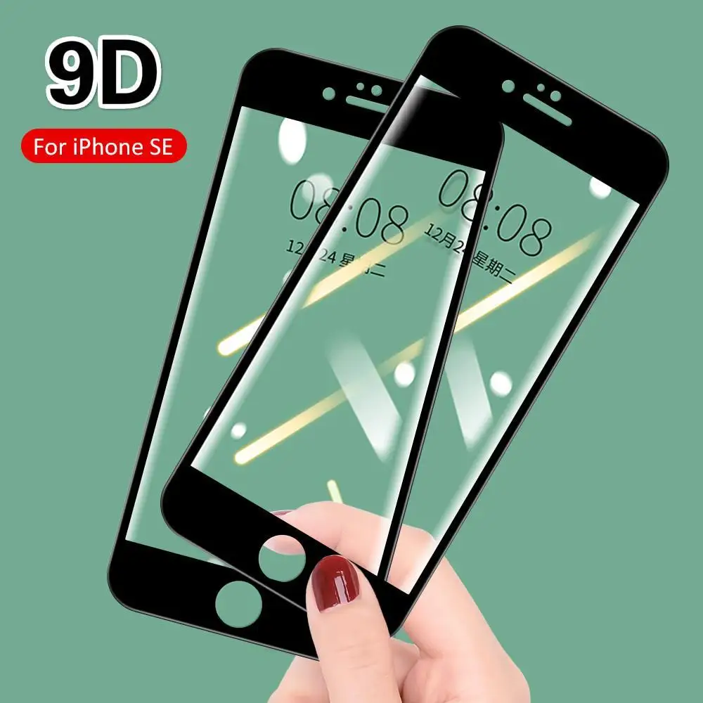 

9D Tempered Glass Full Cover Protection For iPhone 6 7 8 SE 2020 Plus Screen Tempered Glass For iPhone 11 Pro Max X XS XR XS Max