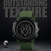 Мужские спортивные часы, светящиеся часы, водонепроницаемые, дизайнерские, для бега, на открытом воздухе, наручные часы, двойное время, часы с будильником, электронные часы