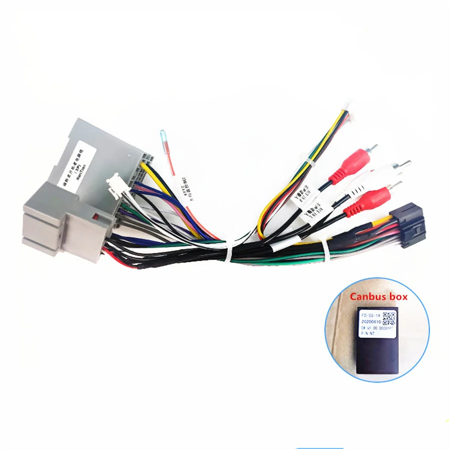 16pin Car Audio Wiring Harness with Canbus Box For Chevrolet Blazer 2007-2011 car new sony cdplayer 16pin wiring harness adapter cable connector for sony radio headunit stereo 2013 audio refit power line