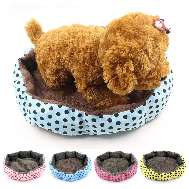 Dot Star Dog Kennel Super Soft Velvet Winter Warm Bed Cat Can Be Taken Apart and Wash Wave Point Pet | Дом и сад