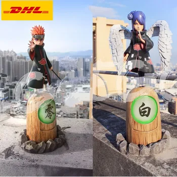

11" Anime NARUTO Statue Pain Bust Konan Full-Length Portrait With LED Light GK Action Figure Collectible Model Toy BOX 28CM V623