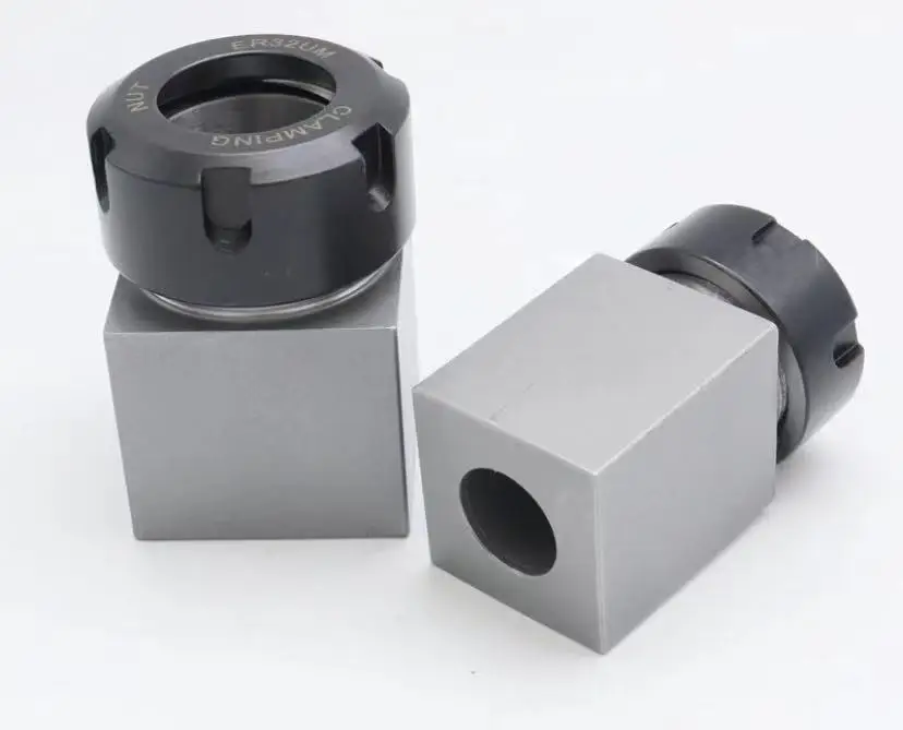 New 1pcs Square ER25 ER32 ER40 Collet Chuck Block ( Hard steel ) Holder For CNC Lathe Engraving Machine | Инструменты