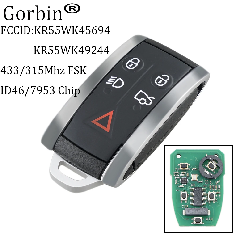 Пульт дистанционного управления GORBIN 433 МГц с 5 кнопками брелок KR55WK45694 KR55WK49244 для