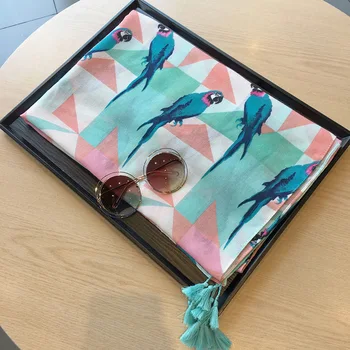 

Printed sunscreen shawls autumn and winter cotton scarves beach towels