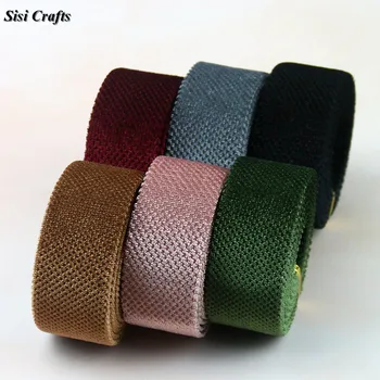 

Sisi Crafts Tape 10 25 40mm Thick Dense Velvet Ribbon 25mm Lot for Craft Solid Fabric Bias DIY Garment Hair Bow Tie Collar Trim