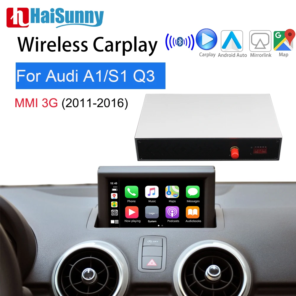 Carplay Sans Fil Pour Audi A1 S1 Q3 8u 2011 2016, Prise En Charge De