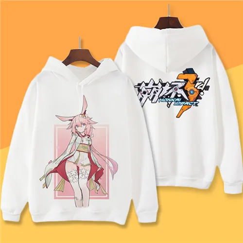 22 Honkai Impact 3 флисовые толстовки Yae Sakura Kawaii Женская толстовка с капюшоном осенне-зимние пальто Harajuku уличная одежда Аниме - Цвет: 22