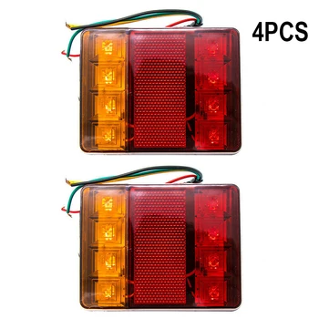 

Rustproof LED Lights Accessories 4pcs Waterproof Lamps Set ABS 120x95mm