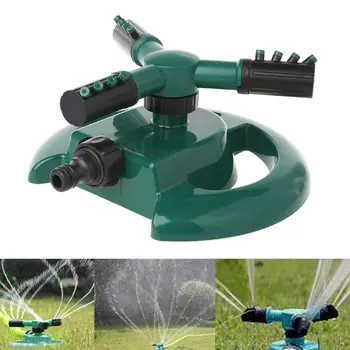 

Garden Sprinkler Rotary Three Arm Automatic Watering Sprinklers 360 Degree Rotating for Farm Yard