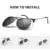 Негабаритный Пилот Клип на Солнцезащитные очки Вождение Fishion Мужчины Вождение Поляризованный сплав Авиация Большие Женские очки Клипы для близоруких