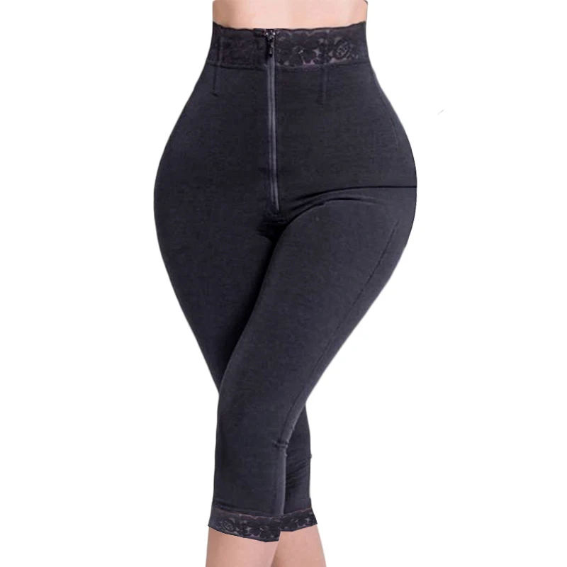 Double Compression High-Waisted Butt Lifting Shorts Knee Short And Lift Buttoks gaine amincissante femme ventre plat
