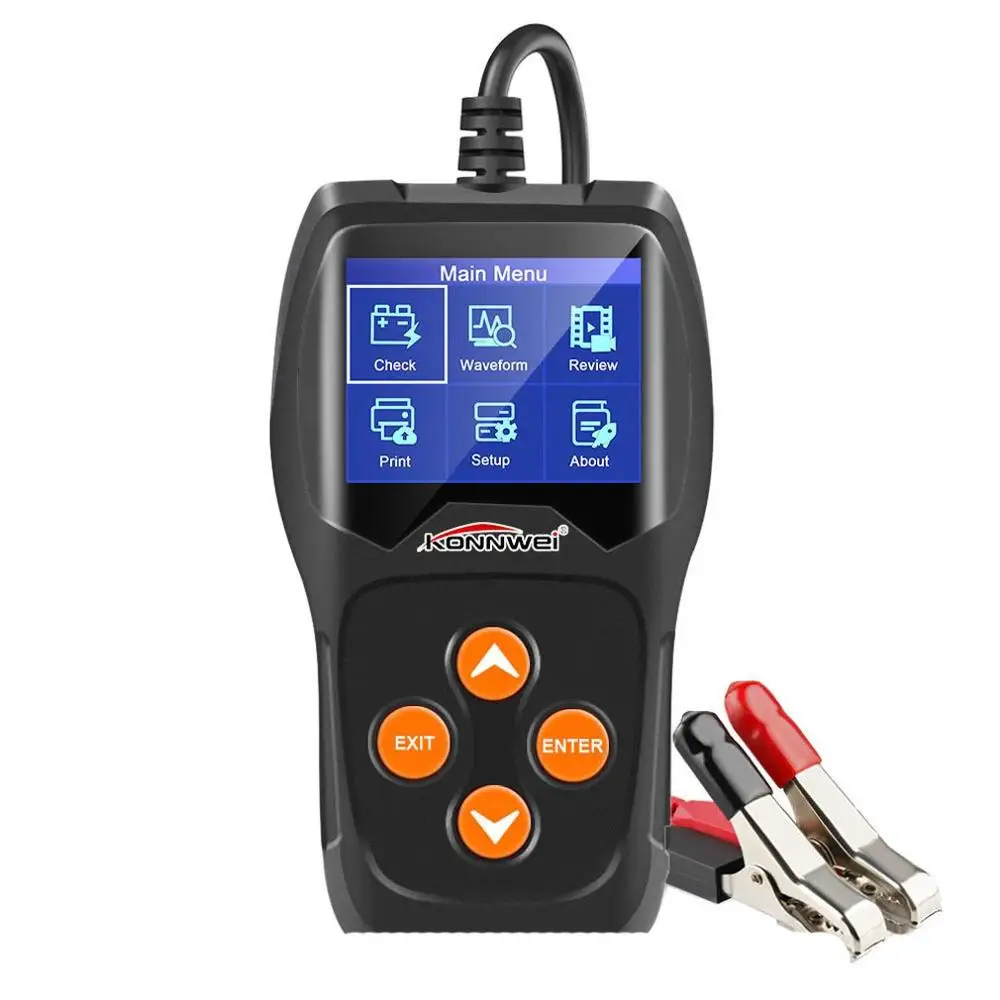 

Kw600 Car Battery Detector 12V Car Battery Detector Battery Car Battery Detector Universal 2.4 Inch Color Screen