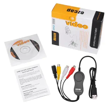 

USB 2.0 Video Capture Card Converter PC Adapter TV Audio DVD DVR VHS For Microsoft XP / Vista / 7/8 system