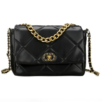 

iVog New Arrival Everyday Ladies Small PU Messenger Shoulder Handbag channels Quilted Chain Hand Bags for Women 2019