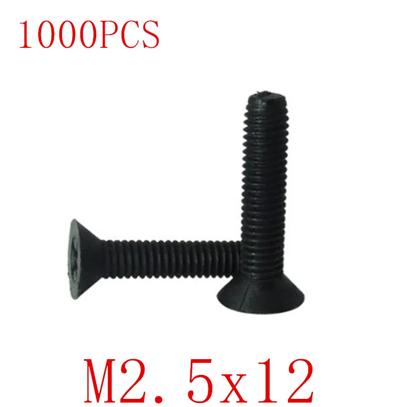 1000 шт. Оптовая продажа Детское нижнее белье M2.5 * 12 m2.5x12 с черным перекрестным