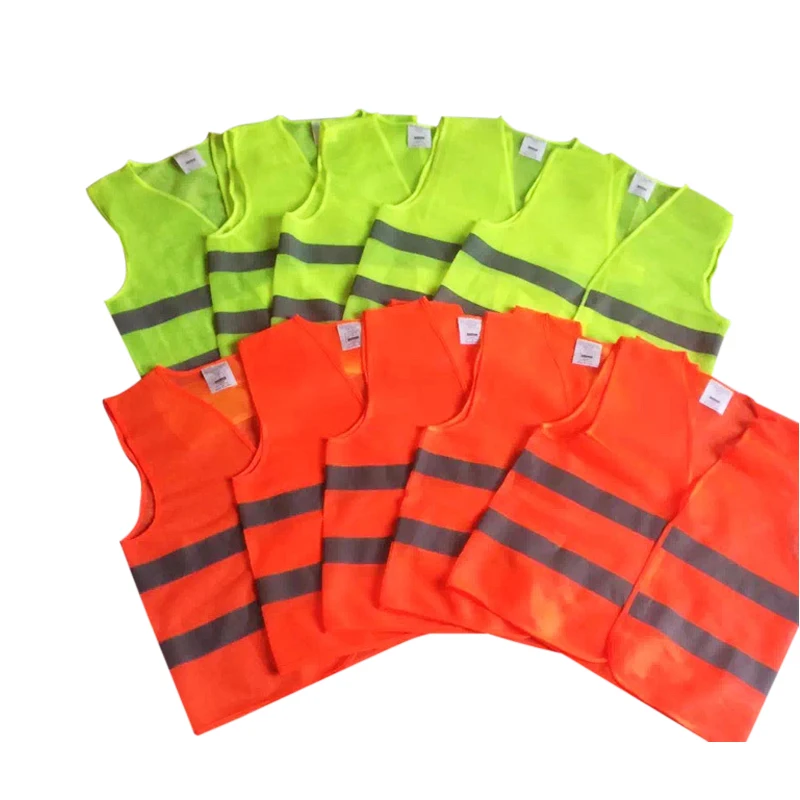 Флуоресцентный светоотражающий жилет XL, XXL, XXXL, желтый, оранжевый цвет, верхняя одежда, безопасная для бега, высокая видимость