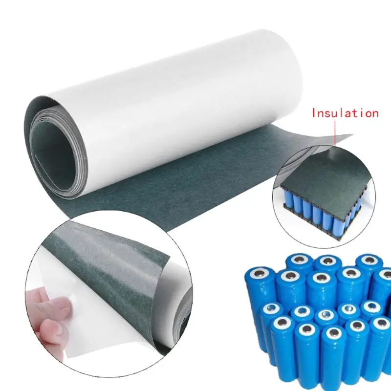 

18650 Li-ion Battery Insulation Gasket Barley Paper Battery Pack Cell Insulating Glue with Gum Patch Electrode Insulated Pads